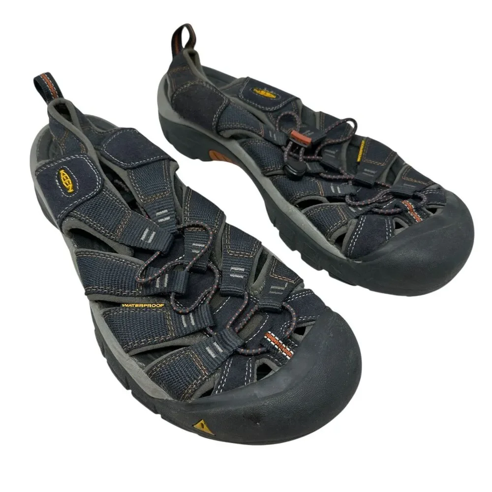 KEEN Men’s Newport Grey & Orange Closed-Toe Water‎ Hiking Shoes – Size 11